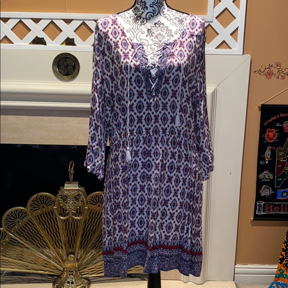Geo print dress
